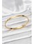 316L Çelik Gold Renk 65 mm Ince Kadın Kelepçe Bileklik - TJ-BB7915 3