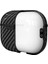 Airpods Pro 3. Nesil Uyumlu Kılıf Hoparlör ve Mikrofon Delikli Karbon Görünümlü Silikon Kapak 5