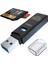 USB 3.0 2‑in‑1 Sd Tf Kart Okuyucu & Dönüştürücü Hub Veri Aktarıcı Adaptör 5