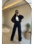 Kadın Fermuarlı Oversize Sweat ve Yüksek Bel Eşofman Takımı NM018 5