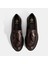 Kadın Bordo Püskül Detaylı Deri Loafer 7