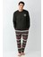 3462 Erkek Fume Uzun Kollu Pijama Takımı 2