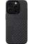 iPhone 16 Pro Max Kılıf Karbon Fiber M-Safe Kamera Butonlu Benks Hybrid Armorpro Montage Kevlar Siya 1