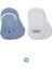 Bistyle 2'li Babet Cute Face Penye Çorap 30103 Mavi-Beyaz 1