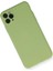 Newface iPhone 11 Pro Max Kılıf Nano Içi Kadife Silikon- Yeşil 2