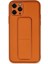 Newface iPhone 11 Pro Kılıf Coco Deri Standlı Kapak - Turuncu 1