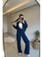 Kadın Fermuarlı Oversize Sweat ve Yüksek Bel Eşofman Takımı NM018 1