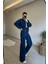 Kadın Fermuarlı Oversize Sweat ve Yüksek Bel Eşofman Takımı NM018 2