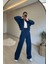 Kadın Fermuarlı Oversize Sweat ve Yüksek Bel Eşofman Takımı NM018 4