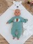 Yenidoğan Beyaz Wool Yün Kumaş Ayıcık Kulaklı Kundak Bebek Battaniyesi Beyaz 3