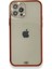 Newface iPhone 12 Pro Kılıf Liva Taşlı Silikon - Kırmızı 1