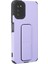 Newface Samsung Galaxy A03S Kılıf Mega Standlı Silikon - Lila 2