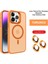 Joko iPhone 14 Pro Max Kılıf Flet Lens Magsafe Kapak - Turuncu 1
