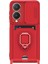 Newface Vivo Y17S Kılıf Zuma Kartvizitli Yüzüklü Silikon - Kırmızı 1