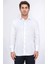 Slim Fit Italyan Yaka Non-Iron Twıll Beyaz Gömlek 2