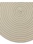 Jutty Hasır Görünümlü Jüt Dokuma Yuvarlak Krem Düz Dekoratif Amerikan Servis 32X32 cm Supla 2