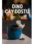 2’li Dino Çay Dostu Seti Poşet Çay Tutucu | Piksel Dinozor Çay Aksesuarı | Dekoratif Hediye 1