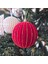 Lüks Yılbaşı Topu 10CM Kadife 4lü Bordo AST6995 3