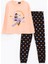 Lcw Kids Mercan Bisiklet Yaka Minnie Mouse Baskılı Uzun Kollu Kız Çocuk Pijama Takımı 1