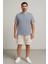 Erkek Henley Normal Kesim Düğmeli Patlı Sıfır Yaka Penye Pamuk T-Shirt 1
