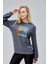 Mooncover Kadın Baskılı Sweatshirt - Karmelanj 1