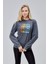 Mooncover Kadın Baskılı Sweatshirt - Karmelanj 7