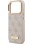 iPhone 17 Pro Uyumlu Kılıf Guess Lisanslı M-Safeli 4g Desenli Pu Metal Plaka Klasik Logolu Pembe 6