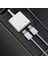 AX92 Lightning To Lightning 2in1 Şarj ve Kulaklık Dönüştürücü Adaptör Beyaz 5