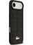 iPhone 17 Air Uyumlu Kılıf Lacoste Lisanslı M-Safeli Pu Deri Karışık Monogram Desenli Kapak Siyah 3