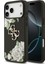 iPhone 17 Pro Max Uyumlu Kılıf Guess Orjinal Lisanslı Gül Baskılı Büyük Metal Logolu Kapak Siyah 1