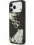 iPhone 17 Pro Max Uyumlu Kılıf Guess Orjinal Lisanslı Gül Baskılı Büyük Metal Logolu Kapak Siyah 3