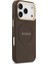 iPhone 17 Pro Uyumlu Kılıf Guess Lisanslı M-Safeli Sıcak Baskı Yazı Logolu Pu Deri Peony Kahverengi 4