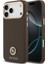 iPhone 17 Pro Max Uyumlu Kılıf Guess Lisanslı M-Safeli Grained Yazı ve Taşlı 4g Logolu Kahverengi 1