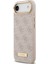 iPhone 17 Air Uyumlu Kılıf Guess Lisanslı M-Safeli 4g Desenli Pu Metal Plaka Klasik Logolu Pembe 2