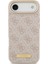 iPhone 17 Air Uyumlu Kılıf Guess Lisanslı M-Safeli 4g Desenli Pu Metal Plaka Klasik Logolu Pembe 3