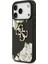iPhone 17 Pro Uyumlu Kılıf Guess Orjinal Lisanslı Gül Baskılı Büyük Metal Logo Dizaynlı Kapak Siyah 2