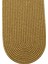 Jutty Hasır Görünümlü Jüt Dokuma Oval Natural Düz Dekoratif Runner 25X90 Mutfak Salon Masa Örtüsü 2