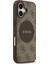iPhone 17 Uyumlu Kılıf Guess Orjinal Lisanslı M-Safeli Yazı Logolu Circle Classic Kapak Kahverengi 4