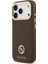 iPhone 17 Pro Uyumlu Kılıf Guess Lisanslı M-Safeli Grained Yazı ve Taşlı 4g Logolu Kapak Kahverengi 2