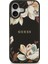 iPhone 17 Uyumlu Kılıf Guess Lisanslı M-Safeli Taneli Çiçek Tasarımlı Metal Yazı Logolu Kapak Siyah 3