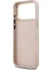 iPhone 17 Pro Max Uyumlu Kılıf Guess Lisanslı M-Safeli 4g Desenli Pu Metal Plaka Klasik Logolu Pembe 7