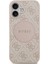 iPhone 17 Uyumlu Kılıf Guess Orjinal Lisanslı M-Safeli Yazı Logolu Circle Classic Kapak Pembe 3