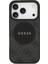 iPhone 17 Pro Uyumlu Kılıf Guess Orjinal Lisanslı M-Safeli Yazı Logolu Circle Classic Kapak Siyah 3