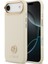 iPhone 17 Air Uyumlu Kılıf Guess Orjinal Lisanslı M-Safeli Grained Yazı ve Taşlı 4g Logolu Kapak Bej 1