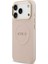 iPhone 17 Pro Uyumlu Kılıf Guess Lisanslı M-Safeli Sıcak Baskılı Yazı Logolu Pu Deri Peony Pembe 2