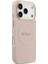 iPhone 17 Pro Uyumlu Kılıf Guess Lisanslı M-Safeli Sıcak Baskılı Yazı Logolu Pu Deri Peony Pembe 4