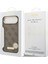 iPhone 17 Air Uyumlu Kılıf Guess Lisanslı M-Safeli 4g Desen Pu Metal Plaka Klasik Logolu Kahverengi 8
