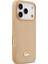 iPhone 17 Pro Uyumlu Kılıf Lacoste Lisanslı M-Safeli Pu Deri Karışık Monogram Desenli Kapak Bej 4