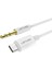 AX102 Type-C To 3.5mm Aux Audio Kablo 1m Beyaz 1