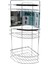 LAMALI 3 KATLI - ÜÇGEN KROM METAL BANYO KÖŞELİK - DUŞKABİN RAF 1